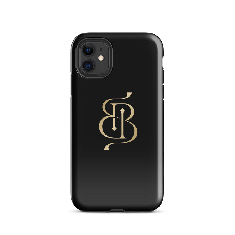 Vinilo o funda para iPhone Negro y dorado