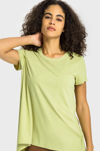 Tie Back Short Sleeve Sports T-shirt