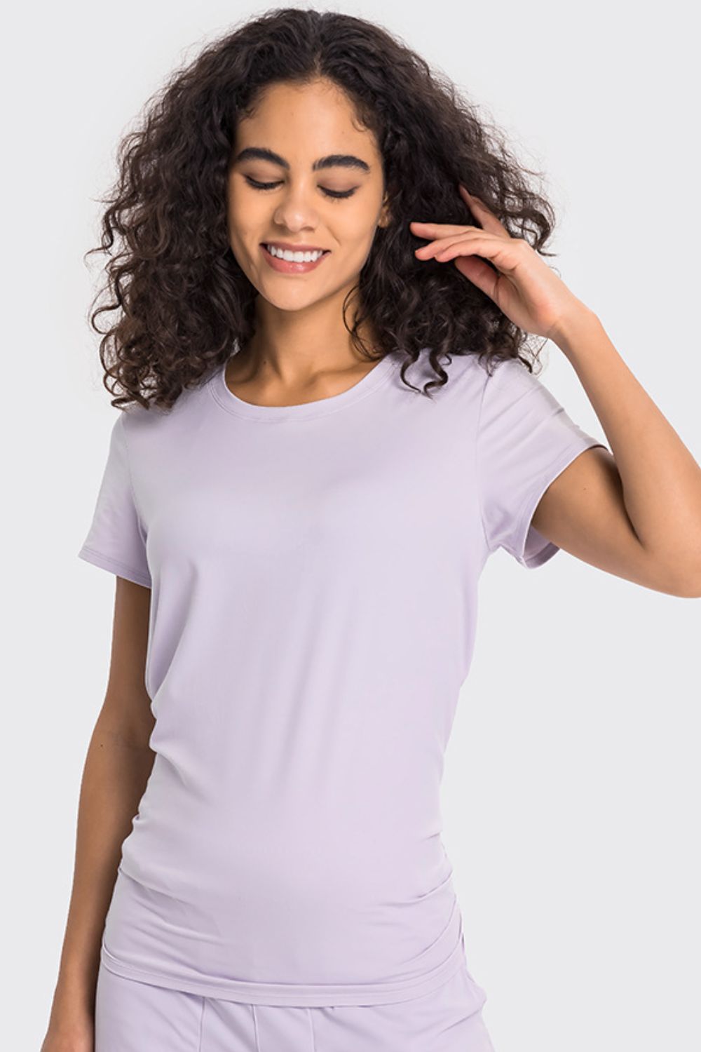 Tie Back Short Sleeve Sports T-shirt