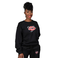 Custom Black Embroidered Sweatshirt